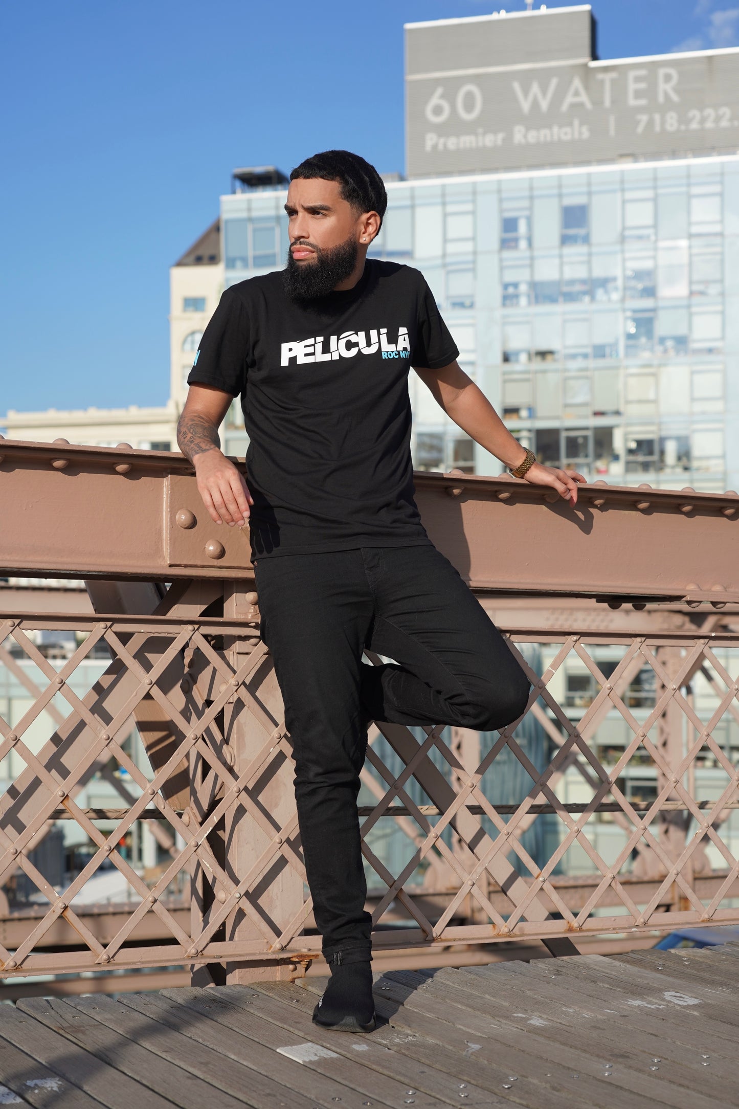 Black White & Tiffany Blue Shirt