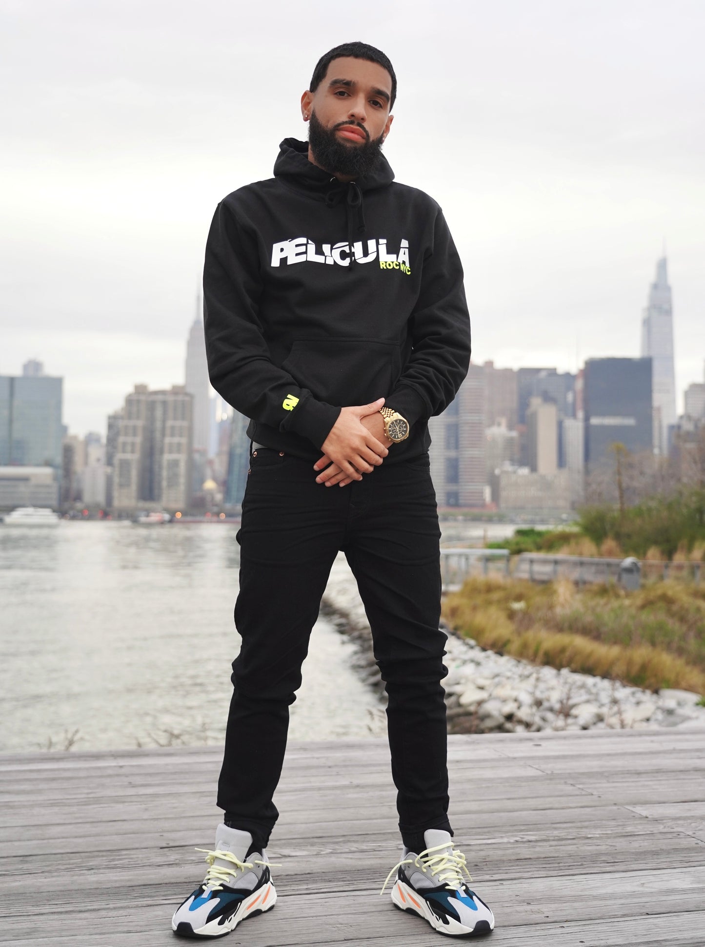 Black White & Neon Hoodie