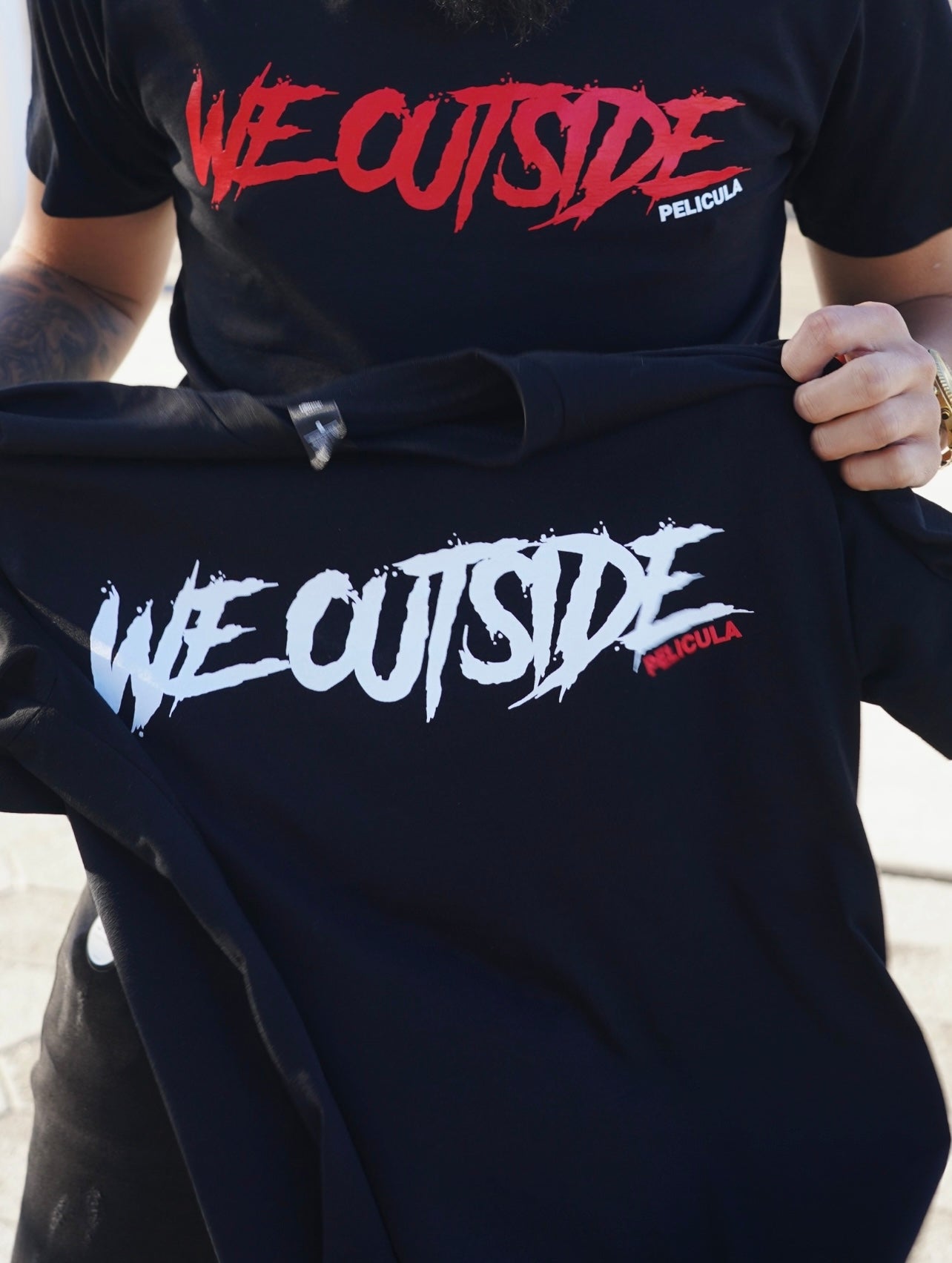 WE OUTSIDE RED